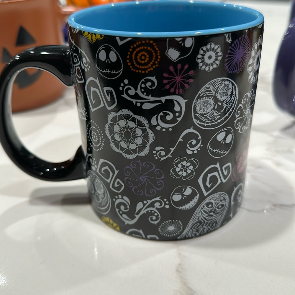 Disney Nightmare Before Christmas sugar skulls mug